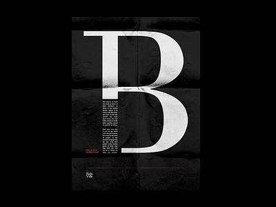 Bodoville Type Poster b letter baskerville bodoni bodoville branding design illustration poster poster series typography