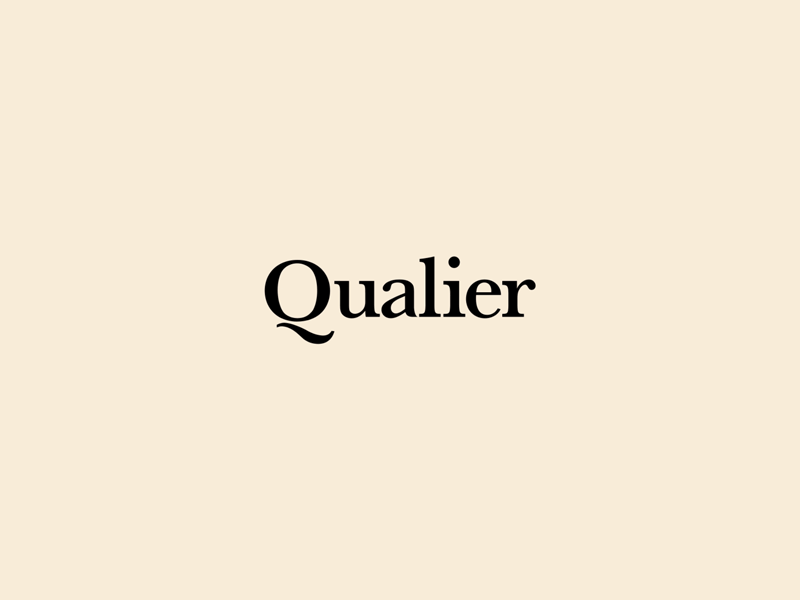 Qualier - Animated Logo ✨ animation animation 2d baskerville branding branding concept branding design branding studio fashion branding logo logo animation logo design logoanimation logodesign logos logotype typography