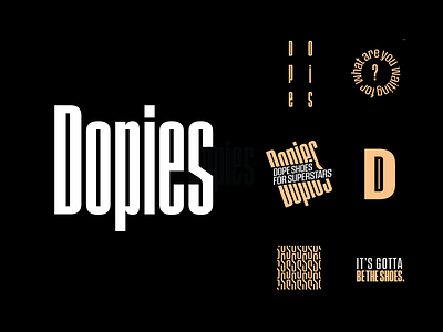 👟 Dopies - Footwear Retailer Branding Concept #1 assets brand brand design brand identity branding branding design dope dopies footwearbranding logo logo design logodesign logos logotype retailerbranding sneakerhead sneakers typography