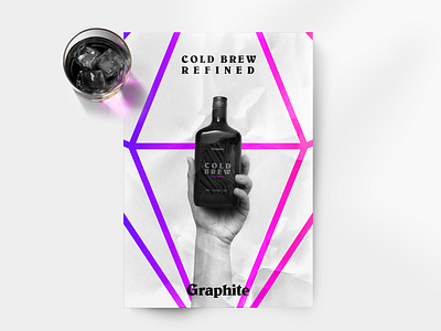 ☕ Graphite - Cold Brew Poster Design #7 bodoville branding branding studio coffee branding cold brew poster poster art poster design posters print print design prints studio