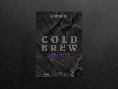 ☕ Graphite - Cold Brew Label Design #10 bottle design bottle label branding label label design label packaging labeldesign logo logodesign logos logotype typography