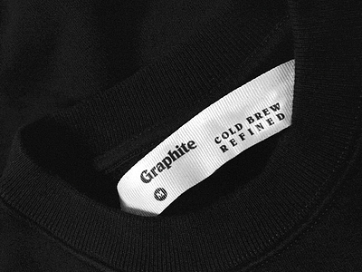 ☕ Graphite - T-shirt Label Design #11 apparel bodoville brandingstudio detail details graphite label print thsirts tshirt tshirt design