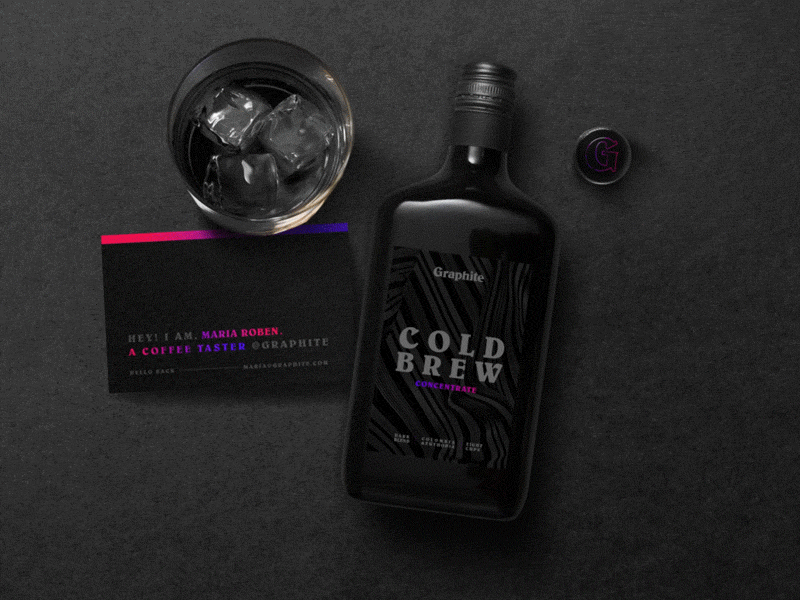 ☕ Graphite - Branding All Set #12 bottle bottle design bottle label branding branding agency branding and identity branding concept branding design label packaging set set design stopmotion