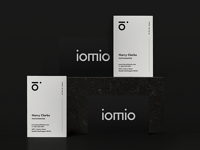 IOMIO branding #4 - Business Cards 2d brand brand design brand identity branding branding and identity branding concept branding design business card business cards design logo print typography