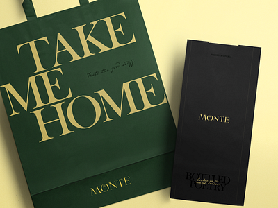 Monte Restaurant Branding / Paper Bags #5