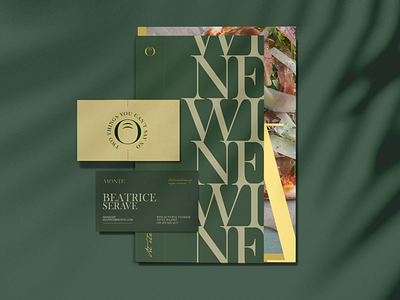Monte Restaurant Branding / Business Cards #6