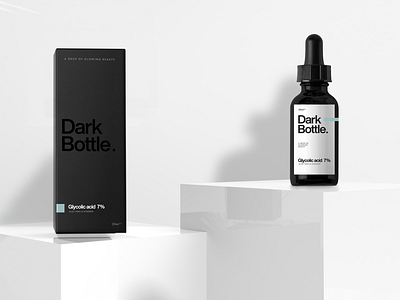 ✨ Dark Bottle - Skin Care Packaging #2 bottle packaging branding branding design packaging design packagingdesign simple packaging skin care branding skin care packaging
