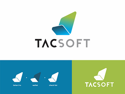 TACSOFT Logo app branding design graphic design icon illustration logo motion graphics ui