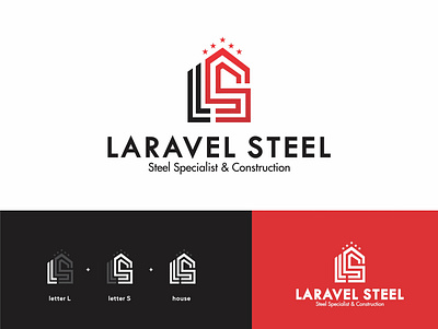 LARAVEL STEEL Logo app branding design graphic design icon illustration logo motion graphics ui