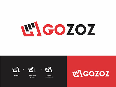 GOZOZ app branding company logo design graphic design hand logo icon illustration logo logo design logo designer mechanic logo ui ux vector