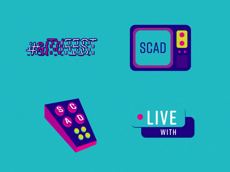 SCAD aTVFest Stickers