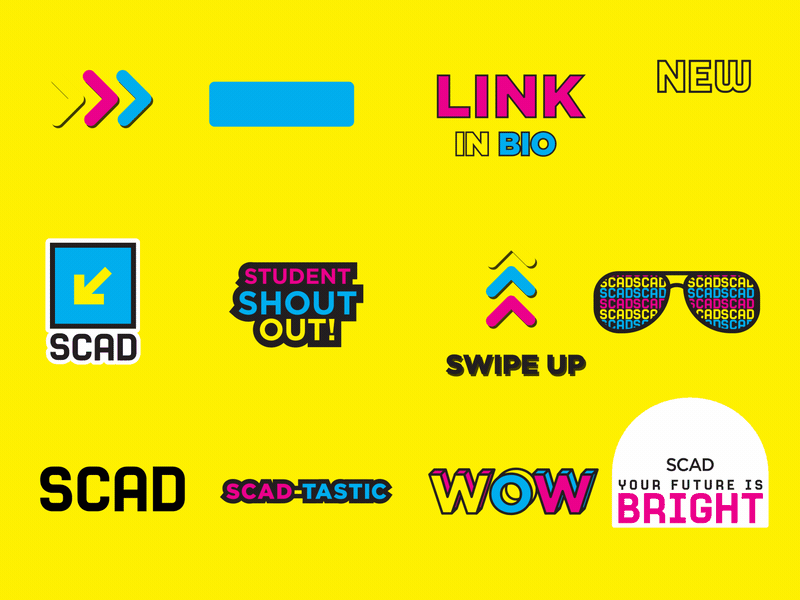 SCAD 2020 Brand Stickers