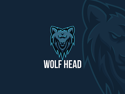 Wolf Head branding clean cute design esport gaming graphic design illustration inspirations mascot minimal modern simple vector wolf