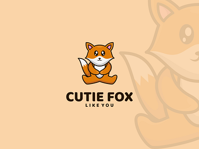 Cutie Fox adorabble animals branding cartoon clean cute design fox graphic design illustration inspirations logo mascot minimal vector