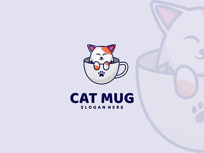 Cat Mug animals awesome branding cat clean cute design graphic design illustration inspirations mascot minimal modern mug simple vector