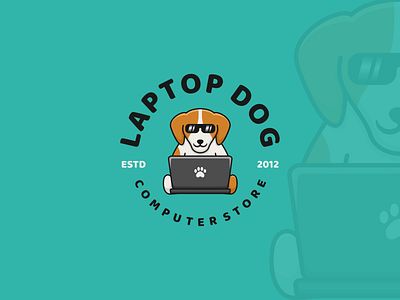 Laptop Dog Logo