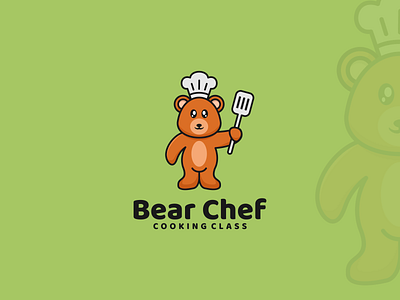 Bear Chef Logo By Flash Graphic On Dribbble