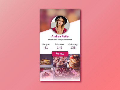 Daily UI #006 - User profile 006 dailyui profile