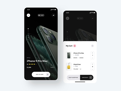 Product Screen - Yle Store UI Kit app cart checkout design ecommerce interface iphone mobile product shopping sketch store ui ui kit ui8 unsplash user experience user interface ux