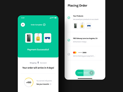 Checkout Screens - Yle Store UI Kit app cart checkout design ecommerce interface mobile order payment sketch store successful ui ui kit ui8 unsplash user experience user interface ux