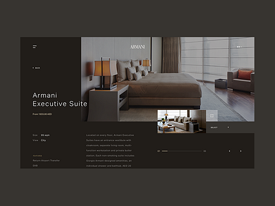Room Details armani concept design dubai giorgio hotel mobile motion ux web