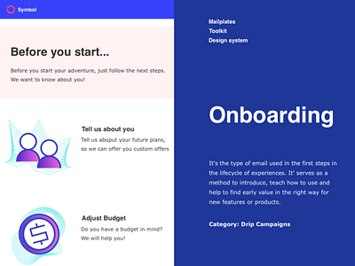 Onboarding campaign contact customer service drip email email design market onboarding onboarding ui support ux