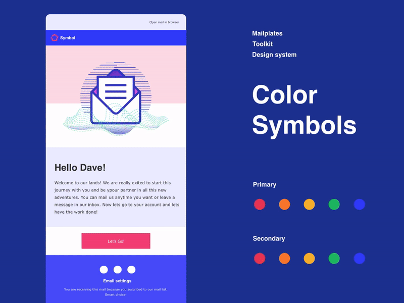 Email Design Sytem: Color animation colorful design designer easy email email campaign email template mailplates news newsfeed newsletter picker scheme shot simple system template ui uiux