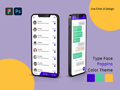 Live chat UI design