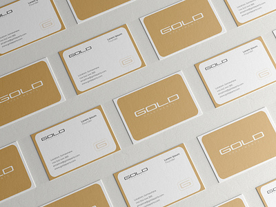 Gold Apartments | Business card branding business card graphic design letter mark logo logo design logotype minimal logo monogram simple logo typography wordmark