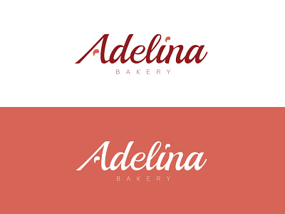 Adelina Bakery bakery logo branding calligraphy design font graphic design illustration letter mark lettering logo logo design logotype minimal logo monogram simple logo typeface typography wordmark