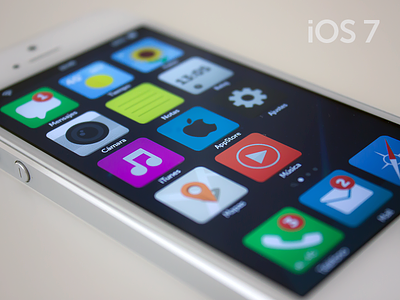 iOS 7 - Flat app color concept flat icon iconset ios ios7 iphone simple