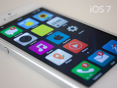 iOS 7 - Flat app color concept flat icon iconset ios ios7 iphone simple