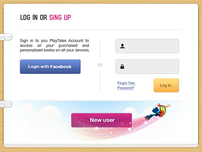 iPad kids login screen accounts app facebook forms inspiration ipad kids login register screen sing sing up up user wood
