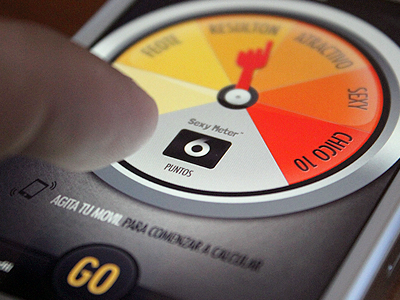iPhone Sexy meter app application count go hand iphone menu meter number photoshop psd sexy tab bar touch ui validator
