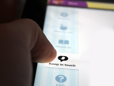 iPad Setting Menu app application design geomicons gui icon ipad list menu photoshop touch
