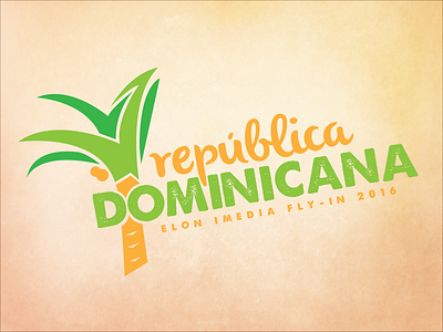 DR Fly-In Logo dominican republic island logo