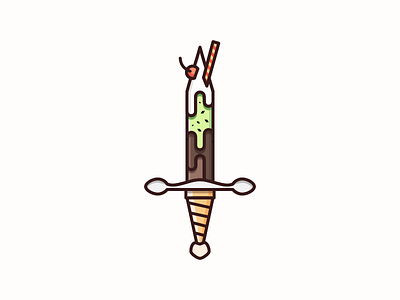 Sundae Sword illustration simple sundae sword