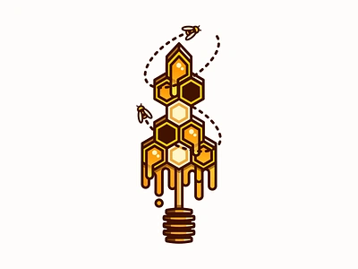 Honeycomb Sword bee beehive bees hive honey honeycomb illustration sword