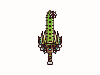 Sword of Succulents cactus green illustration plants succulent sword