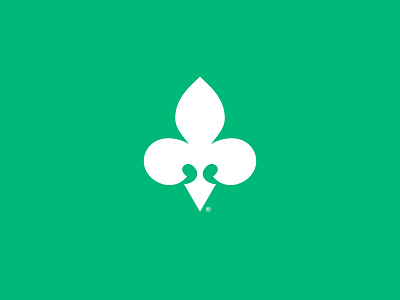 Fleur-de-lis brand brand identity branding flower icon logo logo design minimal trademark
