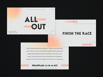 All Out - Sermon Series church creatives design graphic design sermon design
