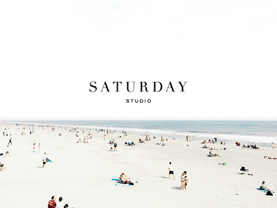 Saturday Studio beach branding charleston classic graphic design identity logo modern saturday studio