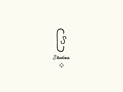 CS Studios branding design hand lettering identity illustrated logo monogram script typography