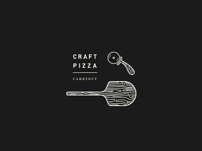 Pizza Forever charleston icon illustration pizza pizza cutter pizza peel type