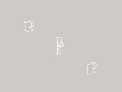 P co. branding lettering monogram typography