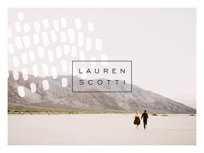 Lauren Scotti Photographer branding logo organic photographer sans serif simple typography