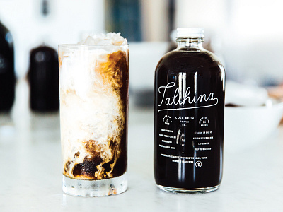 Talihina Cold Brew coffee cold brew handlettering packaging photography script typography