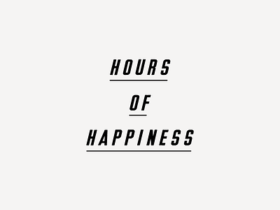 Happiness happiness typography