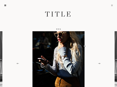 Currently Untitled design layout photography typography web design website