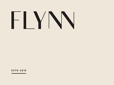 Flynn lettering ligature modern simple type typography